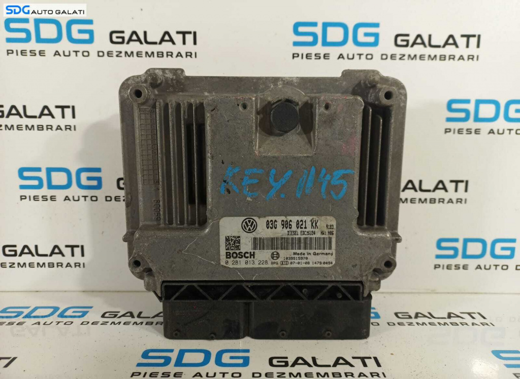 ECU Calculator Motor BOSCH Audi A3 8L 2.0 BKD 2004 - 2013 Cod 03G906021KK 0281013228 [L2224]