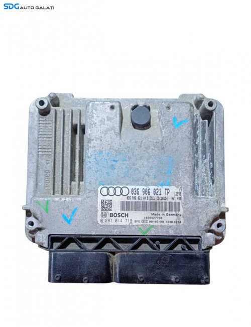 ECU Calculator Motor Bosch Audi A3 8P 1.9 BXE 2004 - 2013 Cod 03G906021TP 03G906021AN 0281014719 [LC...