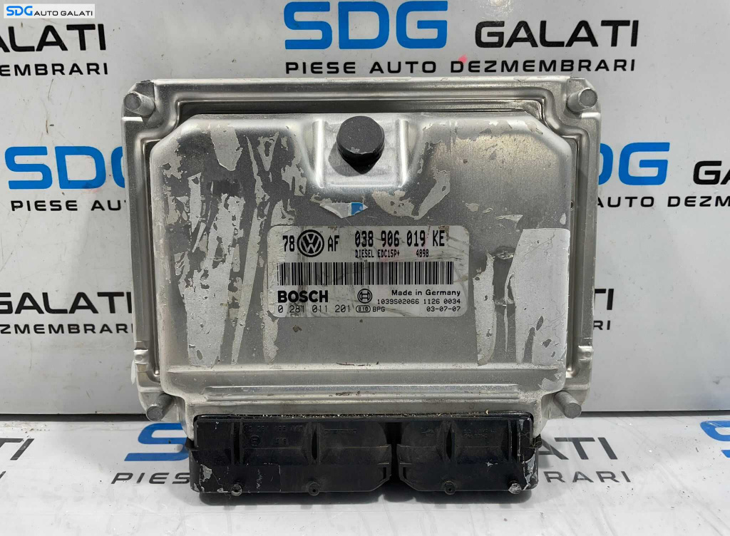 ECU Calculator Motor BOSCH Audi A6 C5 1997 - 2005 1.9 AWX 2001 - 2005 Cod 038906019KE 0281011201 [L4461] [L4462]