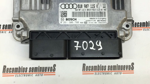 ECU Calculator Motor BOSCH AUDI Q3, 0261S08780, MED1752, 8U0907115K,