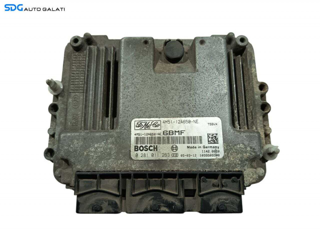 ECU Calculator Motor Bosch Ford C-Max 1.6 TDCI 2004 - 2010 Cod 4M51-12A650-NE 0281011263 [L6716] [L6717]