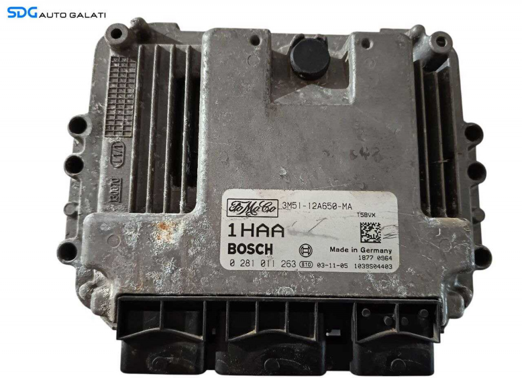 ECU Calculator Motor Bosch Ford Focus C-Max 1.6 TDCI 2004 - 2010 Cod 3M5112A650MA 3M51-12A650-MA [L7079] [L7080]