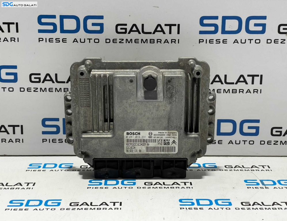 ECU Calculator Motor Bosch Peugeot 207 1.6 HDI 2006 - 2014 Cod 9662213180 0281013331 [L2902] [L2904]