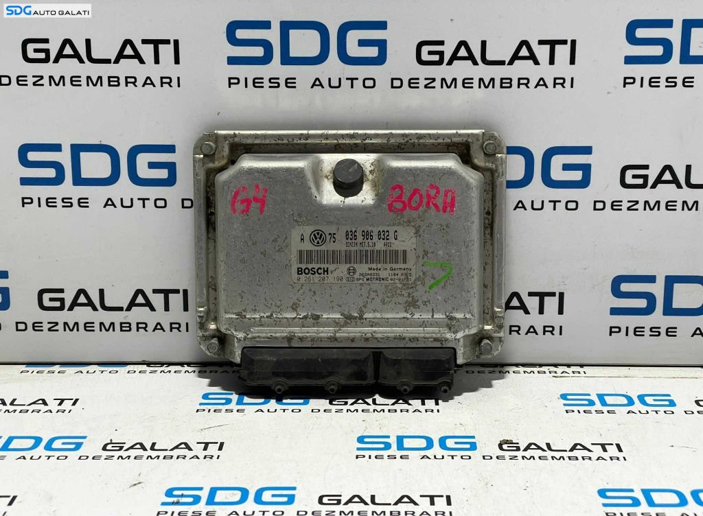 ECU Calculator Motor Bosch Seat Leon 1M 1.4 Benzina 1998 - 2005 Cod 036906032G 0261207190 [L3191]