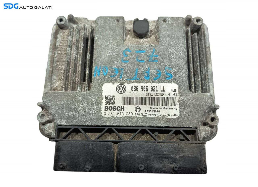 ECU Calculator Motor Bosch Seat Leon 1P 2.0 TDI 2006 - 2010 Cod 03G906021LL [L6693] [L6694]