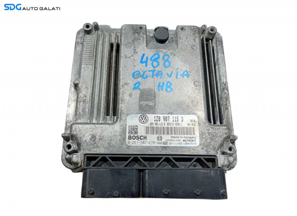 ECU Calculator Motor Bosch Skoda Octavia 2 2.0 TDI 2004 - 2013 Cod 1Z0907115D 0261S02478 [LR0957]