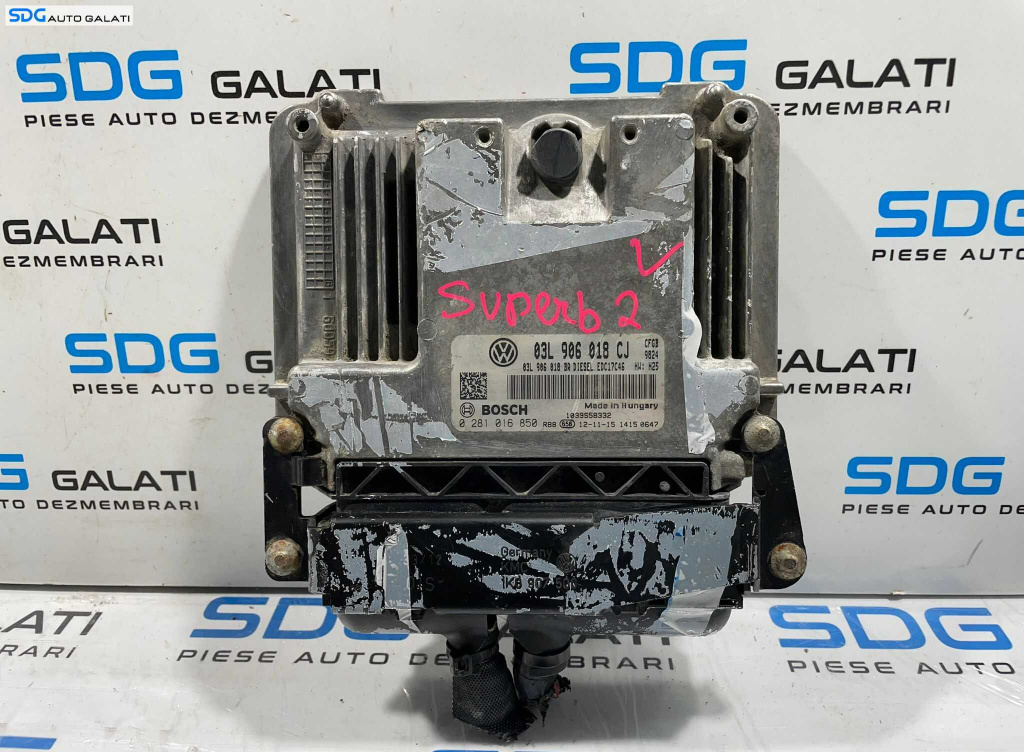 ECU Calculator Motor Bosch Skoda Superb 2 2.0 CFG CFGB 2008 - 2015 Cod 03L906018CJ 0281016850 [L4463] [L4464]