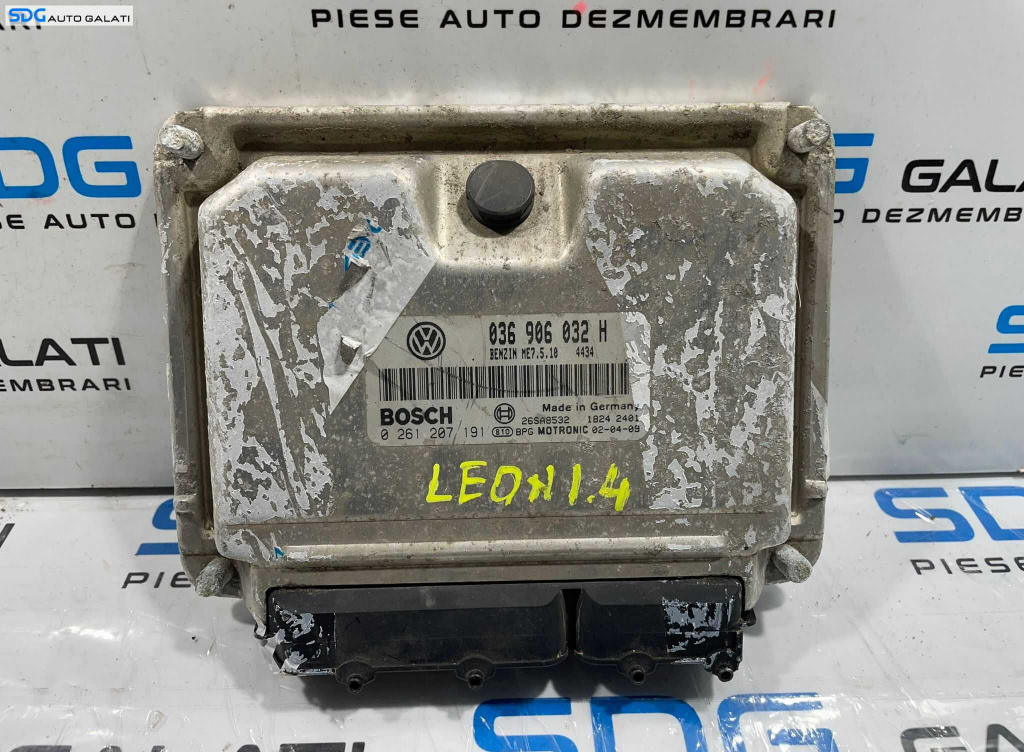 ECU Calculator Motor Bosch Volkswagen Bora 1.4 Benzina 1998 - 2005 Cod 036906032H 0261207191 [L4457] [L4458]