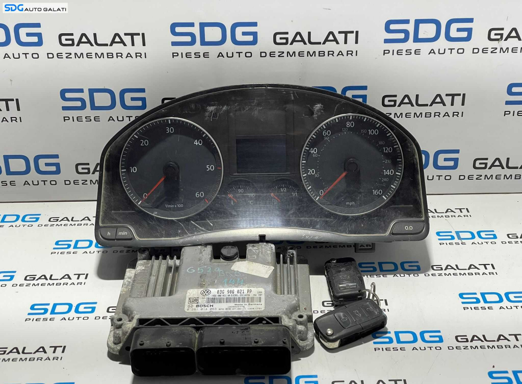 ECU Calculator Motor Bosch Volkswagen Jetta 3 MK3 2.0 BKD 2005 - 2011 Cod 03G906021PP 0281014063 1K0920964B [L2819] [L2820]