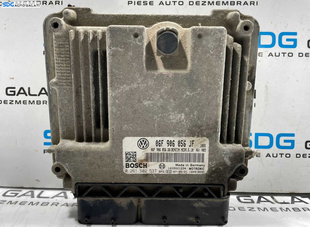 ECU Calculator Motor Bosch Volkswagen Jetta 3 MK3 2.0 FSI Benzina 2004 - 2008 Cod 06F906056JF 0261S02537 [L4647]