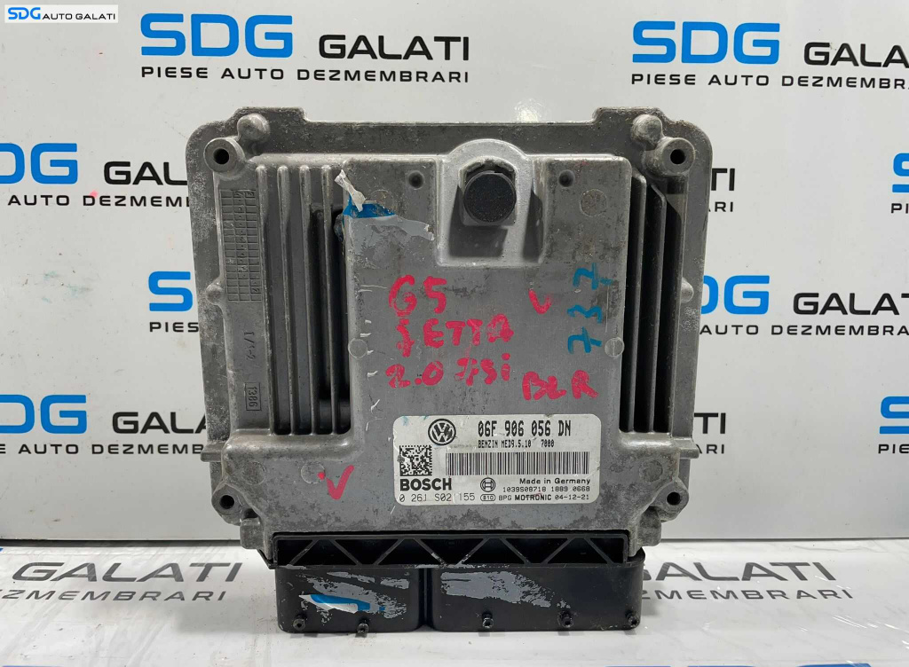 ECU Calculator Motor Bosch Volkswagen Jetta 3 MK3 1.6 2.0 FSI BLR 2005 - 2011 Cod 06F906056DN 0261S02155 [L4453] [L4454]