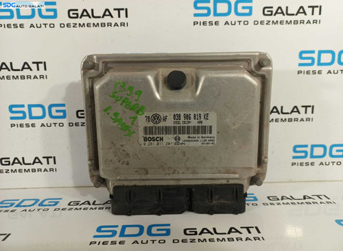 ECU Calculator Motor BOSCH Volkswagen Passat B5 1.9 AWX 1997 - 2001 Cod 038906019KE 0281011201 [L223...