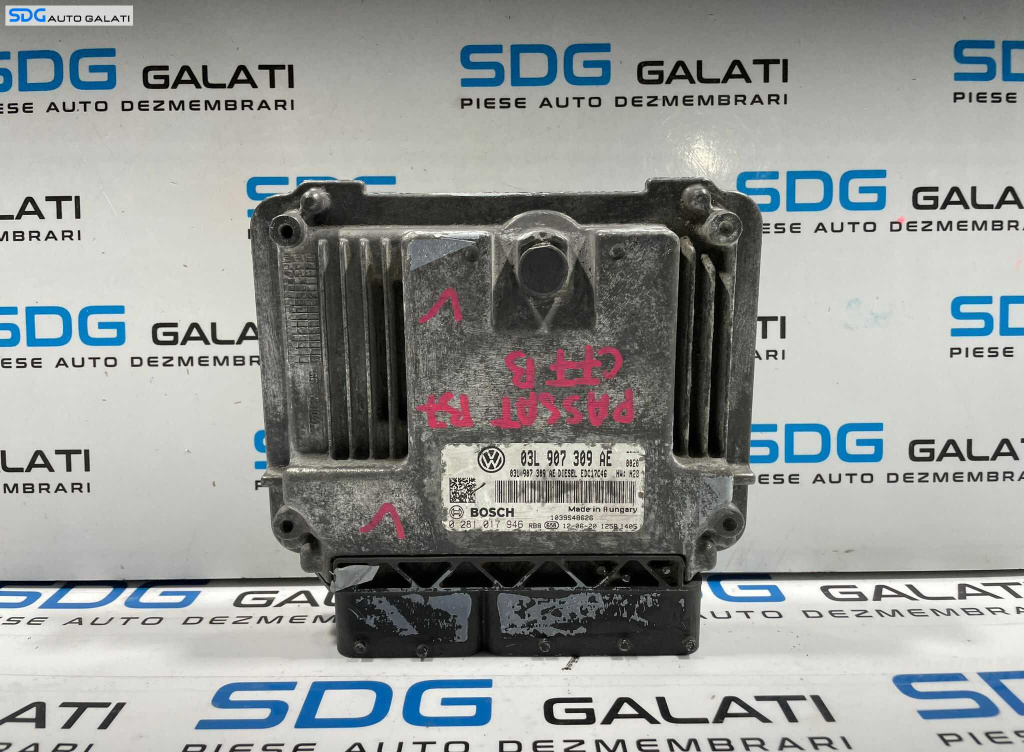 ECU Calculator Motor Bosch Volkswagen Passat CC 2.0 TDI 2008 - 2012 Cod 03L907309AE 0281017946 [L4064] [L4065]