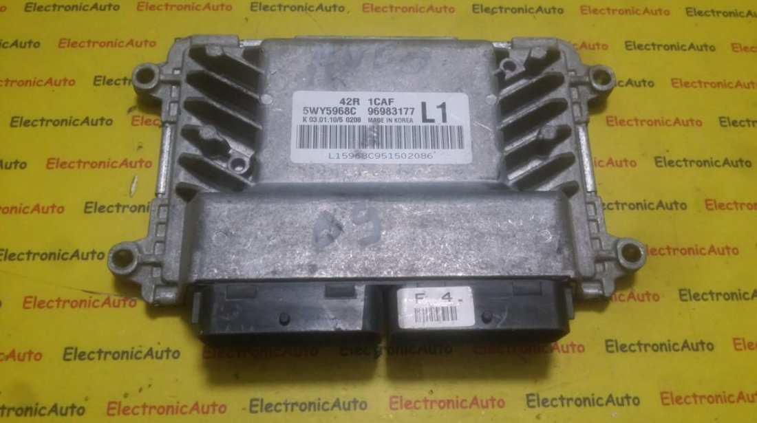 ECU Calculator motor Chevrolet Aveo 1.2 96983177, 5WY5968C