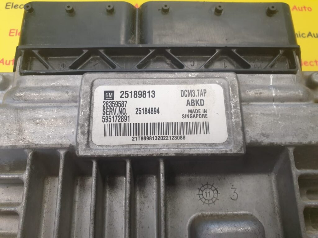 ECU Calculator motor Chevrolet Captiva, Opel Astra 595172891, 25189813, 28359587, 25184894, ABKD