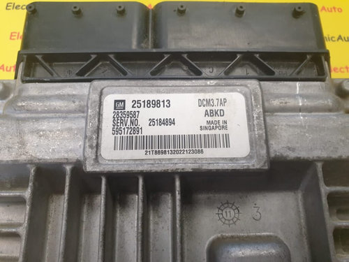 ECU Calculator motor Chevrolet Captiva, Opel Astra 595172891, 25189813, 28359587, 25184894, ABKD