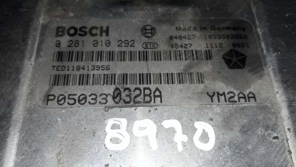 ECU Calculator Motor CHRYSLER PT CRUISER, 0281010292, P05033032BA, YM2AA,