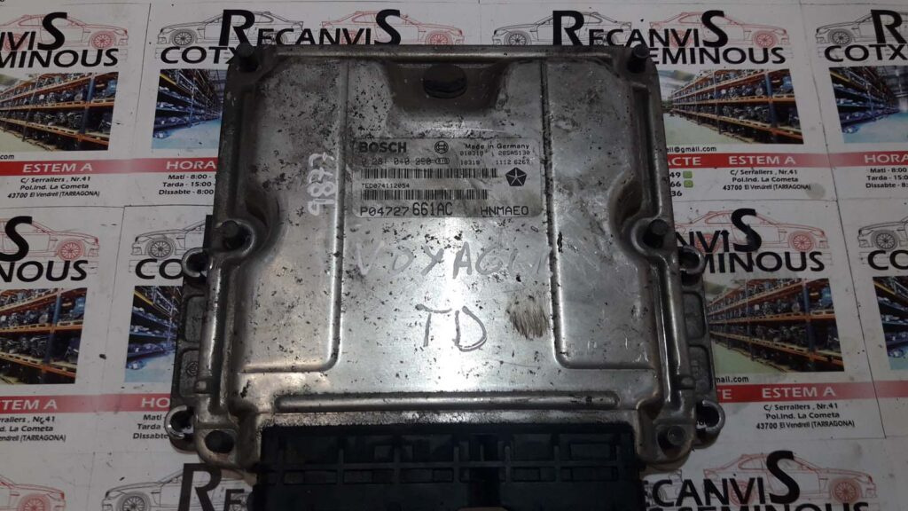 ECU Calculator Motor CHRYSLER VOYAGER, 0281010290, P04727661AC,