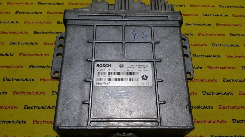 ECU Calculator motor Chrysler Voyager 2.5 tdi 0281001333, P04686660AB