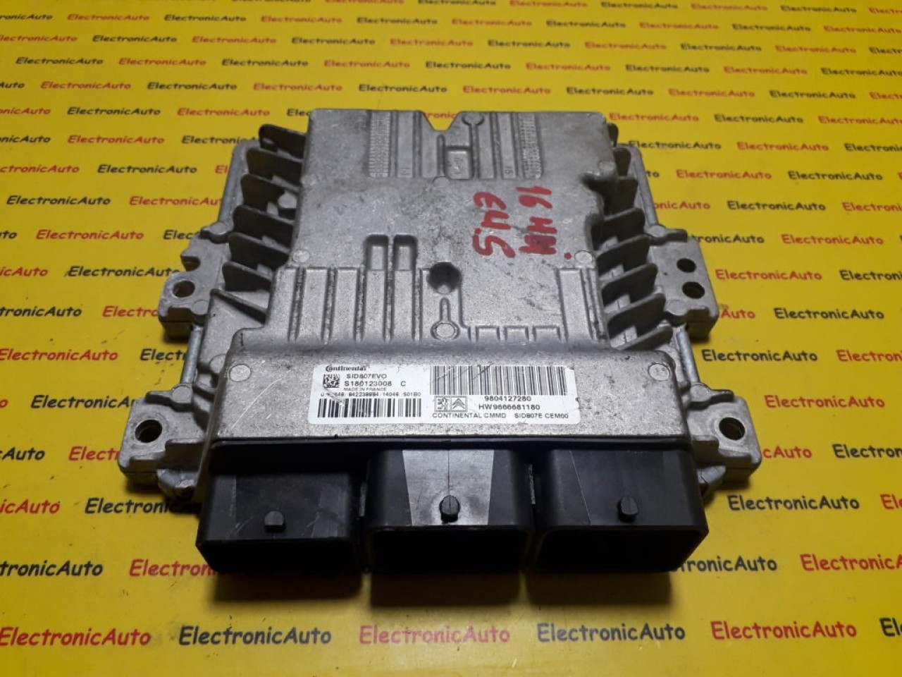ECU Calculator motor Citroen 1.6 9804127280, S180123008C