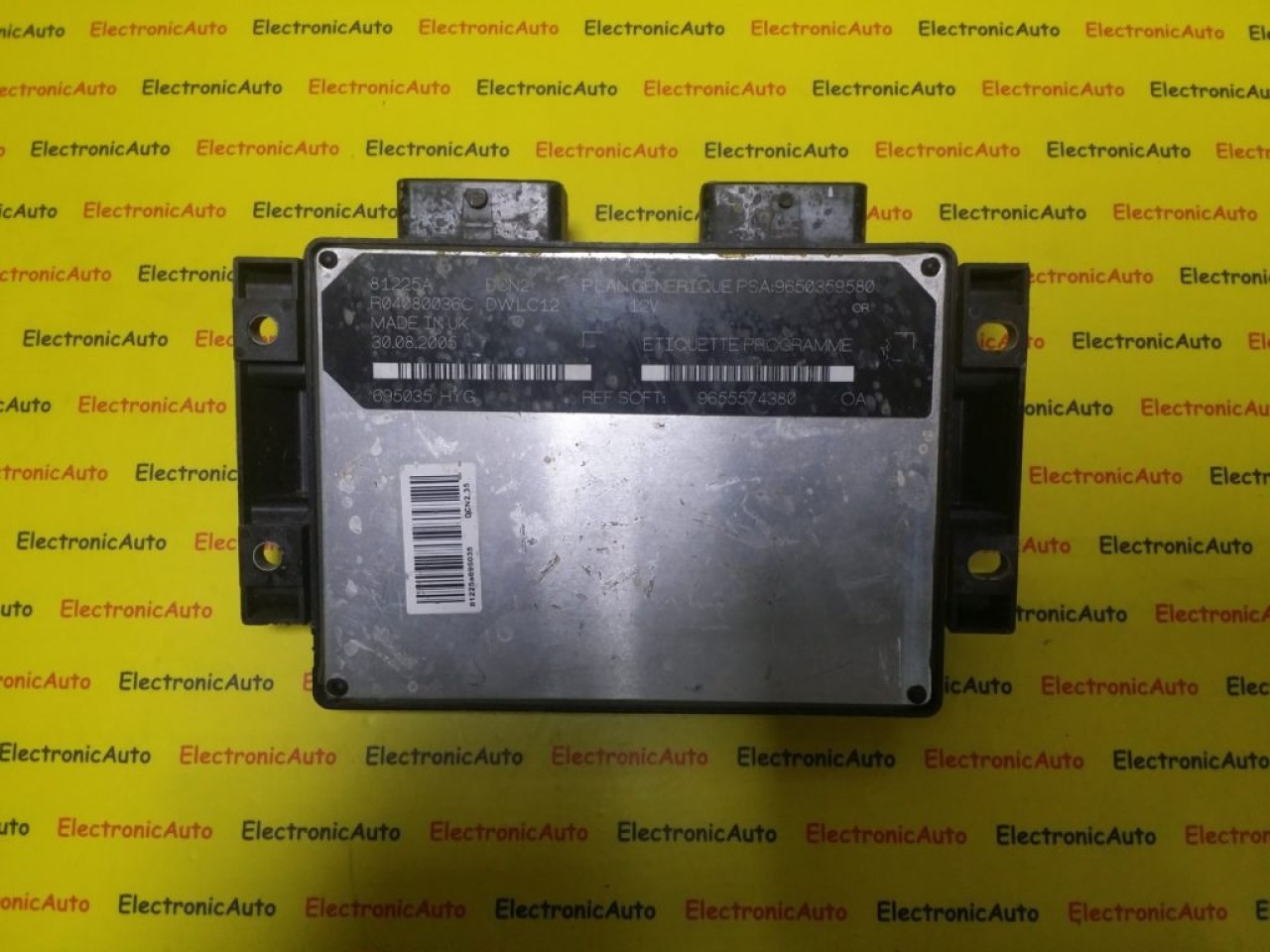 ECU Calculator Motor Citroen, 9655574380, 9650359580