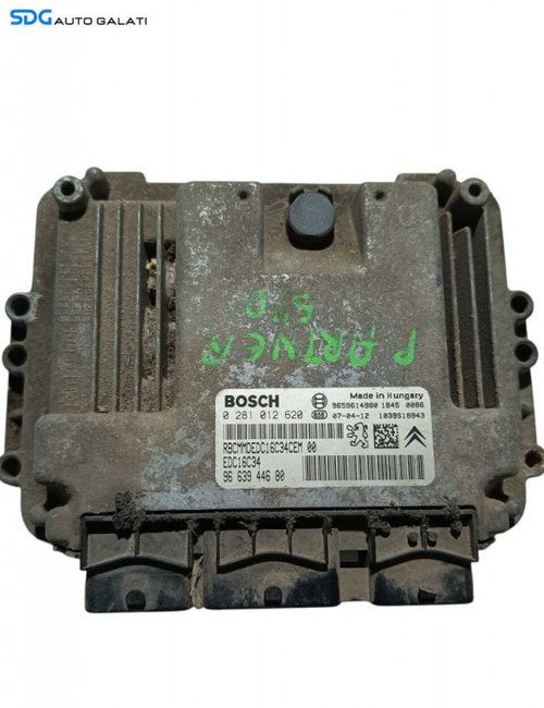 ECU Calculator Motor Citroen Berlingo 1.6 HDI 2003 - 2007 Cod 0281012620 9663944680 [L6758] [L6759]