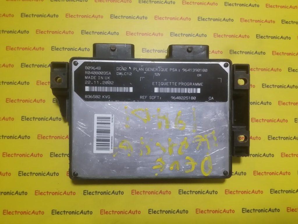 ECU Calculator motor Citroen Berlingo 1.9 9648225180, R04080035A