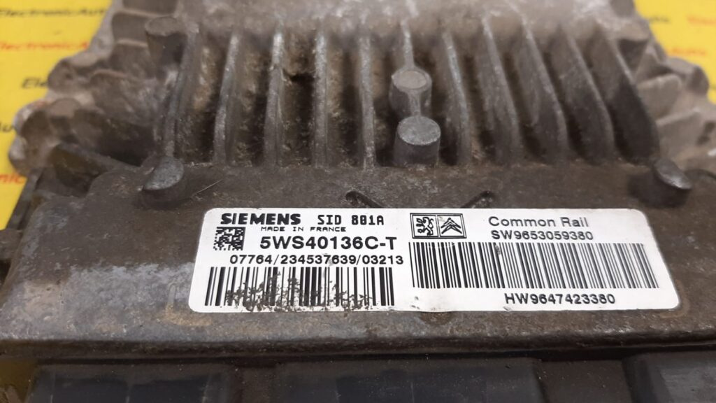 ECU Calculator motor Citroen Berlingo 2.0 hdi 9653059380, 5WS40136CT