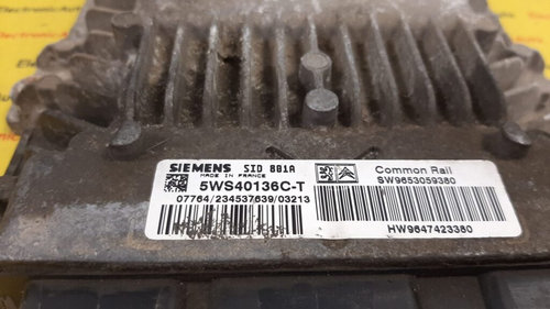 ECU Calculator motor Citroen Berlingo 2.0 hdi 9653059380, 5WS40136CT