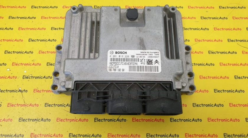 ECU Calculator Motor Citroen Berlingo, Peugeot Partner 1.4HDi, 0281018228, 9678818280, EDC17C10