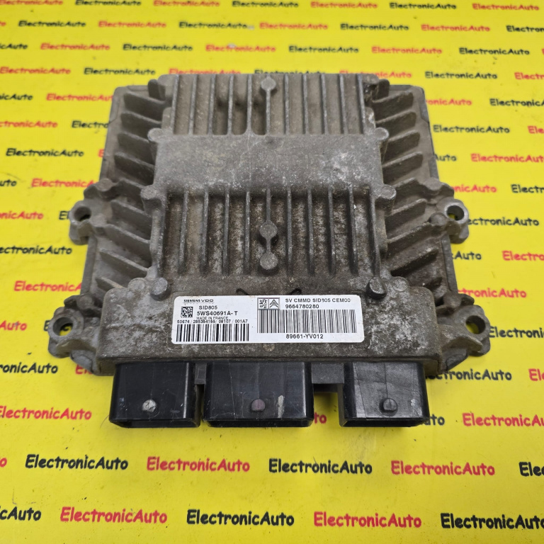 ECU Calculator Motor CITROEN C1, 5WS40691AT, SID805, 9664780280, 89661YV012,