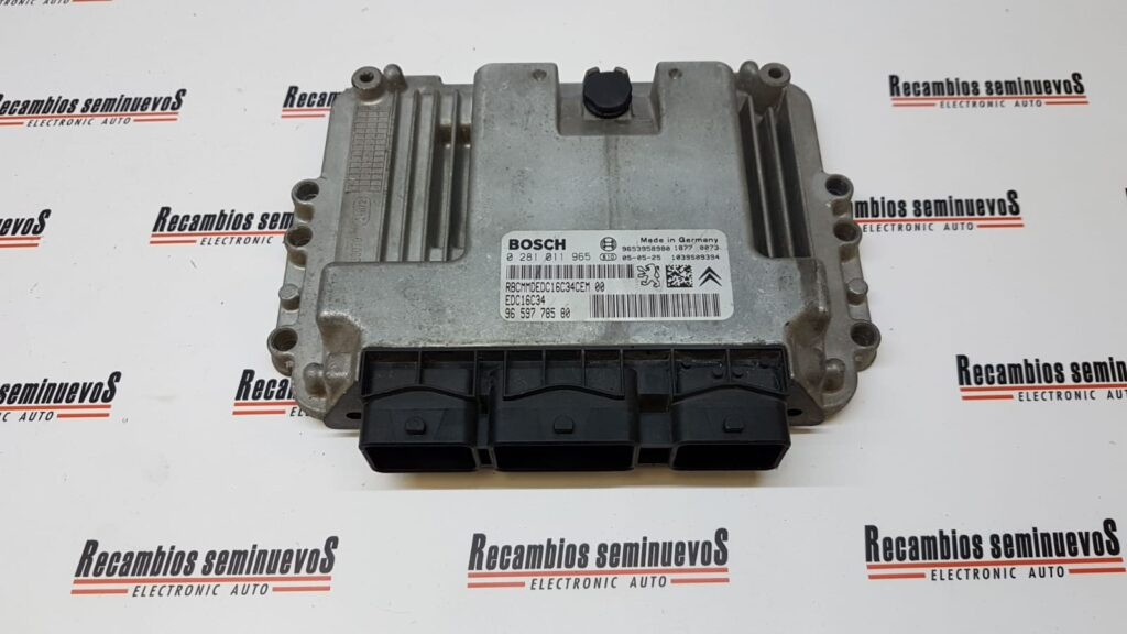 ECU Calculator Motor CITROEN C3, 0281011965, EDC16C34, 9653958980, 9659778580,