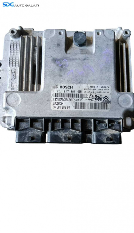 ECU Calculator Motor Citroen C3 1.4 HDI 2003 - 2009 Cod 9666986880 0281017388 [M8426]