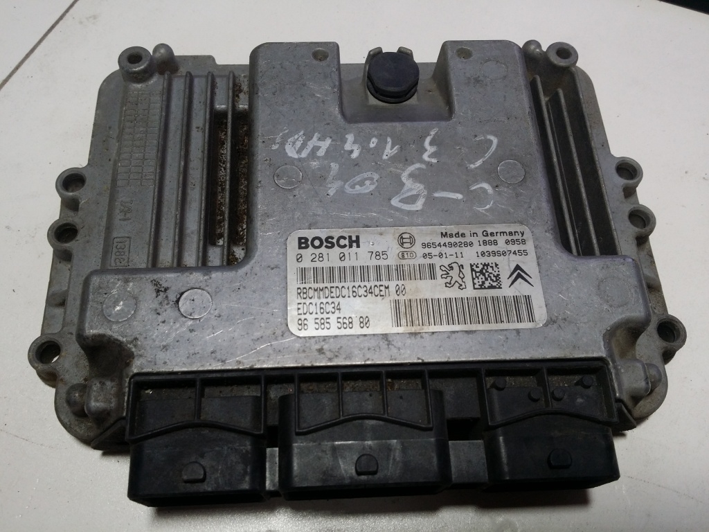 ECU Calculator motor Citroen C3 1.4HDI 0281011785