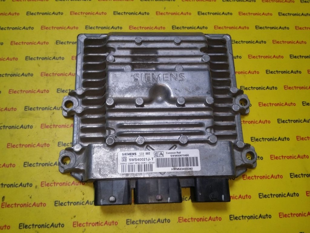 ECU Calculator motor Citroen C3 1.4HDI 9650670480, 5WS40021J-T