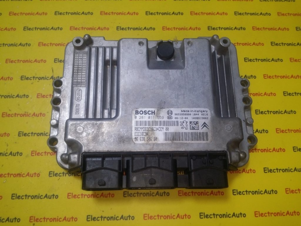 ECU Calculator motor Citroen C3 1.6HDI 0281011559, 9663850680