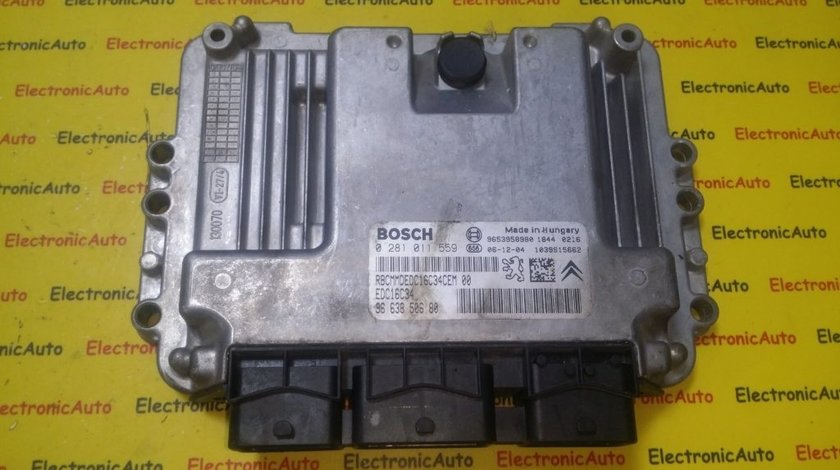 ECU Calculator motor Citroen C3 1.6HDI 0281011559, 9663850680