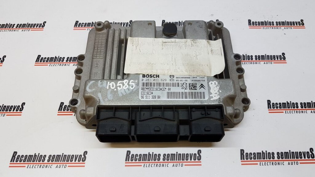 ECU Calculator Motor CITROEN C4, 0281011629, EDC16C34, 9651132880, 9653958980,