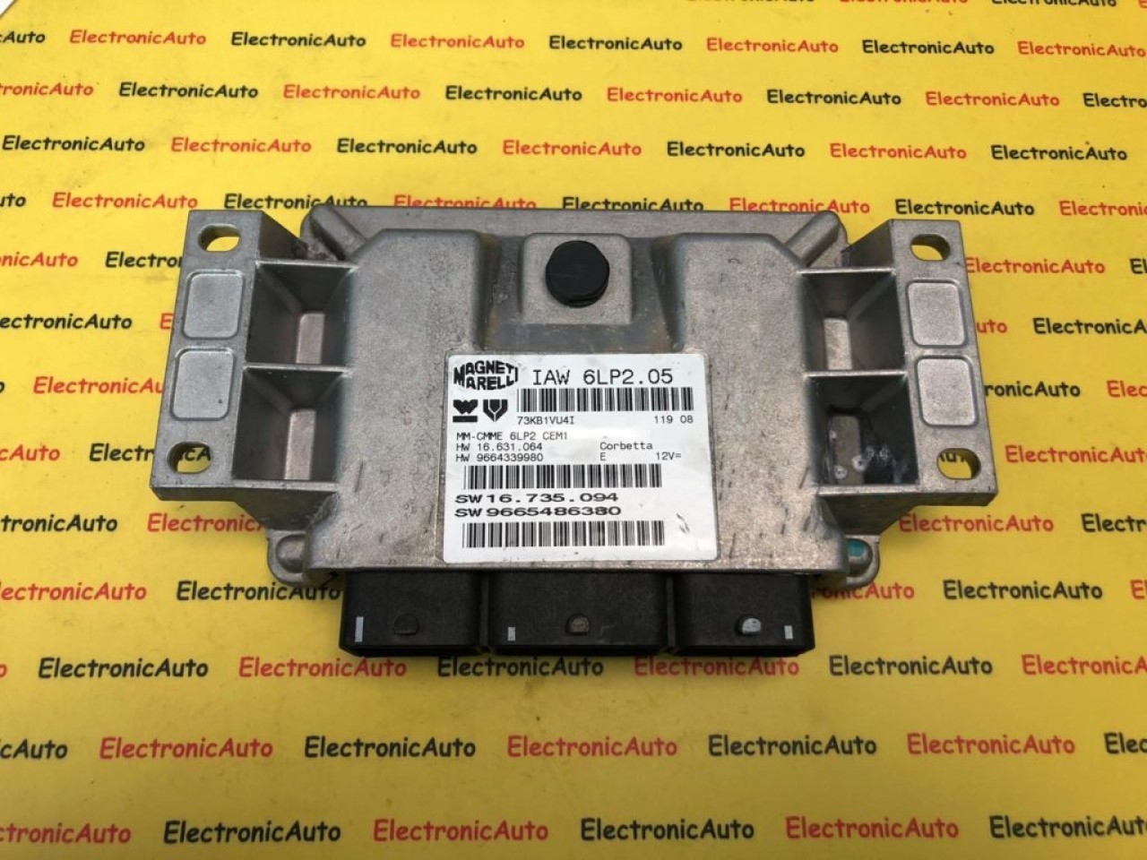 ECU Calculator motor Citroen C4 1.4 IAW 6LP2.05 9665486380 9664339980