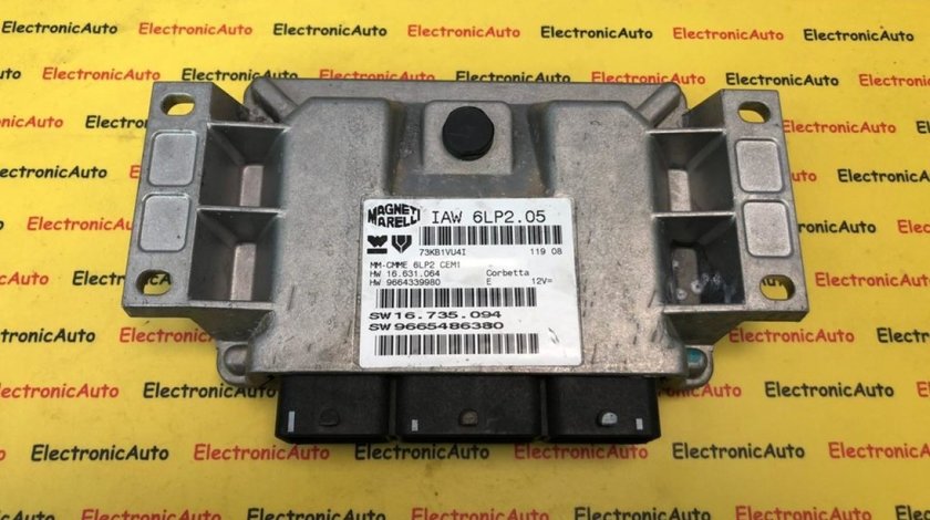 ECU Calculator motor Citroen C4 1.4 IAW 6LP2.05 9665486380 9664339980