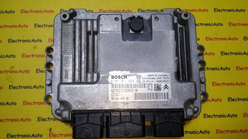 ECU Calculator motor Citroen C4 1.6HDI 0281011629, 9658944580