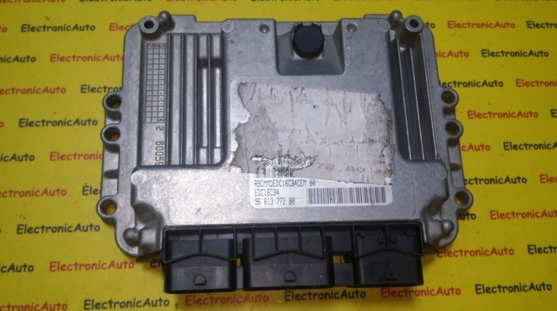 ECU Calculator motor Citroen C4 1.6HDI 0281011863, 9661377280