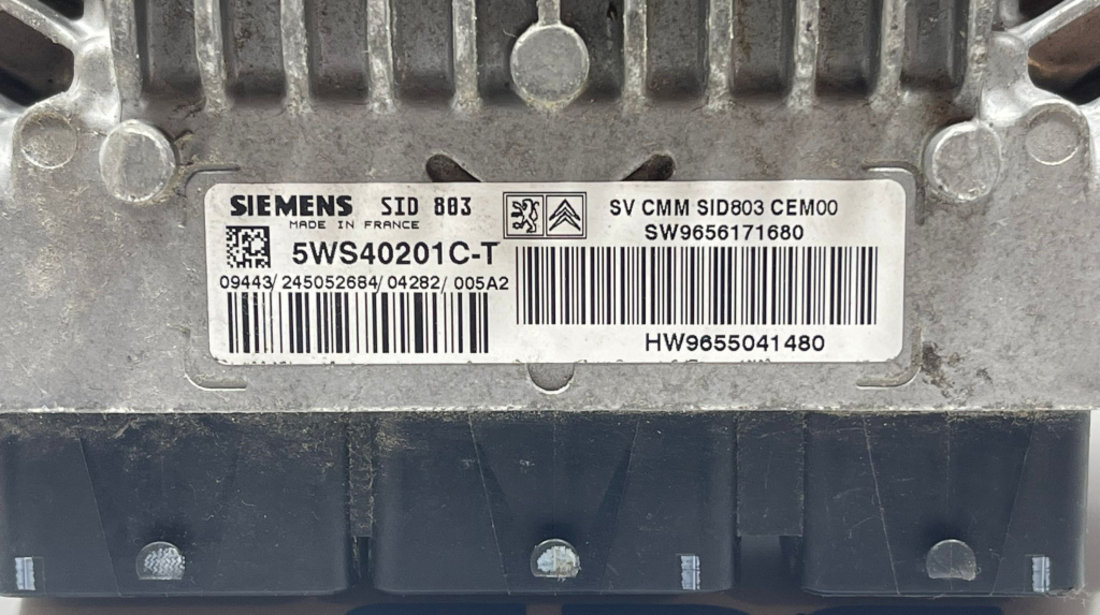 ECU Calculator Motor Citroen C4 2.0 HDI 2004 - 2010 Cod 9656171680 9655041480 5WS40201C-T [2515]