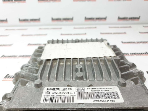 ECU Calculator Motor CITROEN C4, 5WS40201ET, SID803, SW 9658432280, HW 9655041480,
