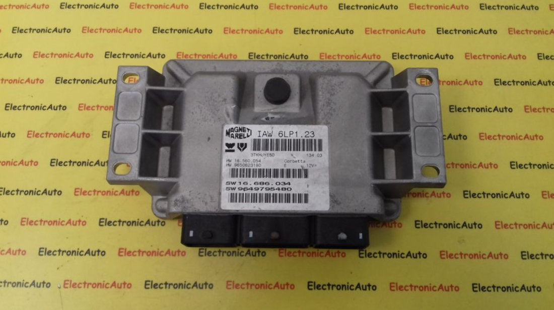 ECU Calculator Motor Citroen C5 2.0, 9650623180, 9649795480, IAW6LP108