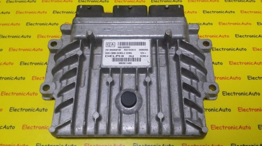 ECU Calculator Motor Citroen C5 2.0 HDI, 9663548180, R0413C001E, 28080465