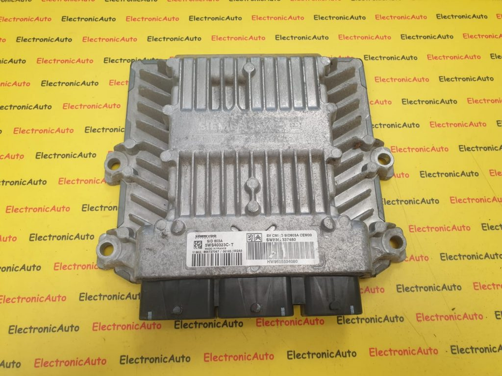 ECU Calculator motor Citroen C5 966337480, 5WS40323CT, SID803A