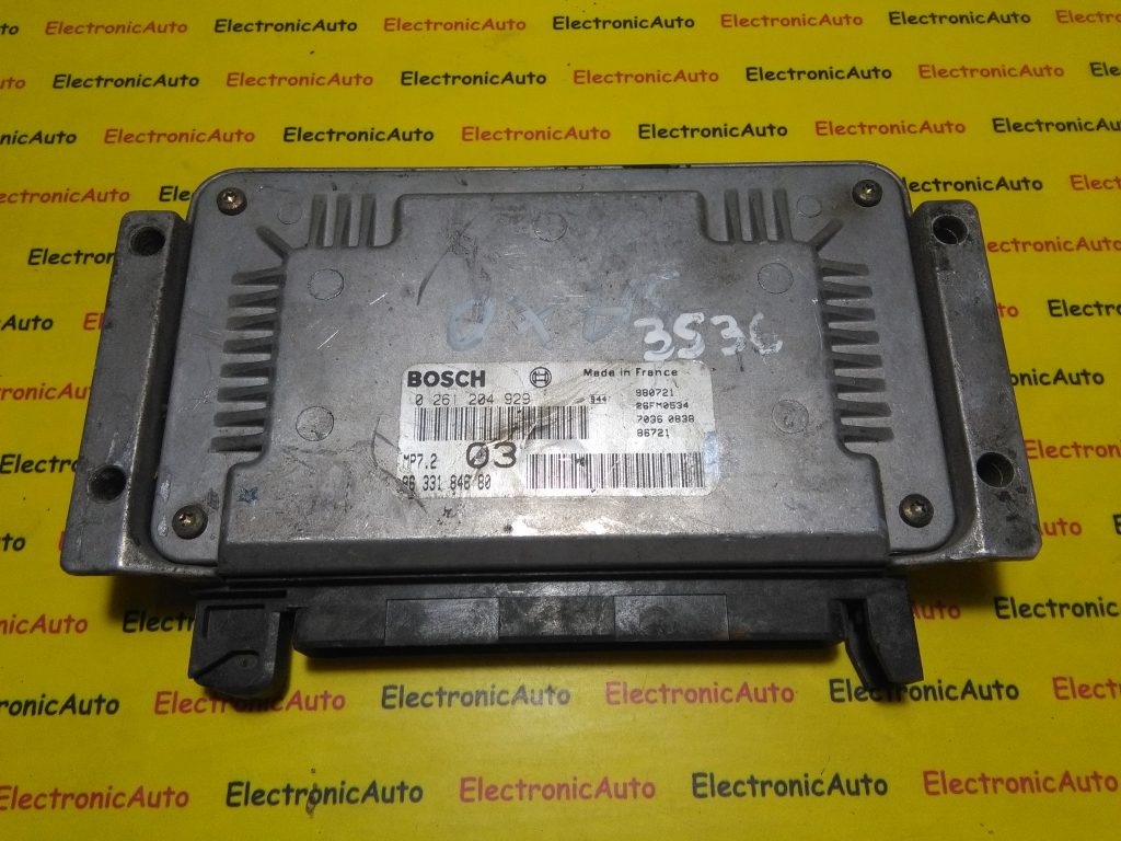 ECU Calculator motor Citroen Saxo 0261204929, 9633184680
