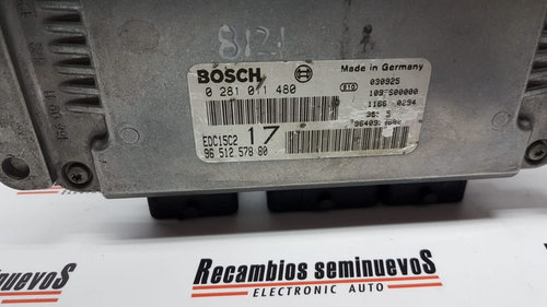 ECU Calculator motor CITROEN XSARA, 0281011480, 9651257880,