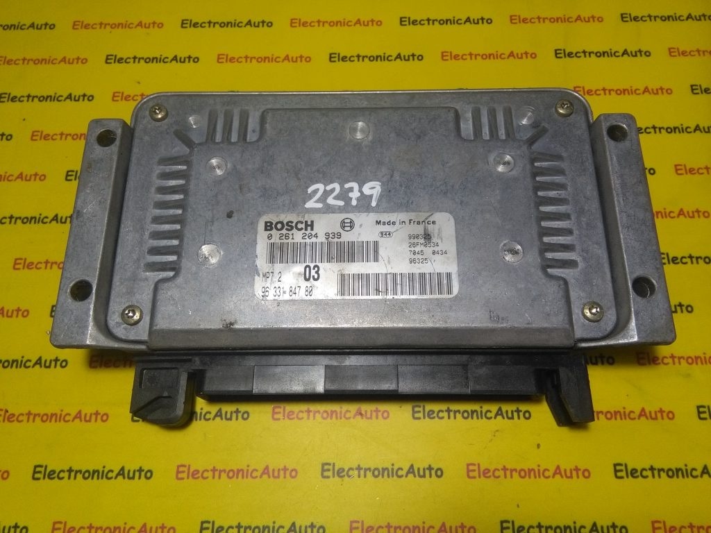 ECU Calculator motor Citroen Xsara 1.6 0261204939, 9633184780